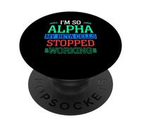 Sono Così Alfa Che Le Mie Cellule Beta Diabetico Diabete PopSockets PopGrip Adesivo