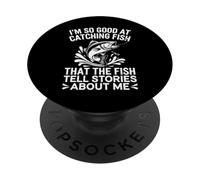 Sono così bravo a catturare pesci che raccontano storie su di me PopSockets PopGrip Adesivo
