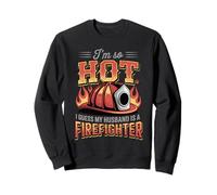 Sono così Caldo Mio Marito è Un Pompiere Moglie Abbigliamento Felpa