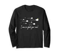 Sono così Felice Che tu Abbia Vinto Funny Birthday Sperm Champion Winner Maglia a Manica