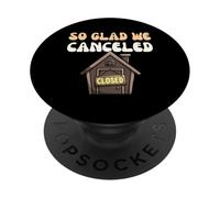 Sono così felice di aver annullato l"eremita del corpo domestico sollevato introverso PopSockets PopGrip Adesivo