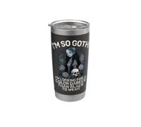 Sono così gotico che sto cercando un colore più scuro del nero gotico Bicchiere termico in acciaio inox doppia parete