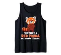 Sono davvero un panda rosso in costume umano Canotta