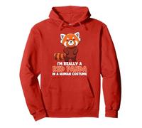 Sono Davvero Un Panda Rosso in Costume Umano Felpa con Cappuccio