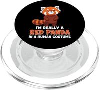 Sono davvero un panda rosso in costume umano PopSockets PopGrip per MagSafe