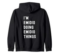 Sono Emidio Que Fa Cose di Emidio Felpa con Cappuccio
