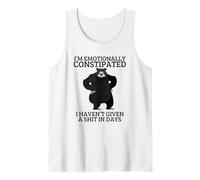 Sono emotivamente costipato Sarcastico Grumpy Bear Canotta