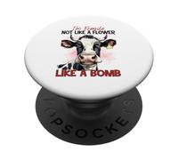 Sono fragile, non come un fiore come una bomba PopSockets PopGrip Adesivo