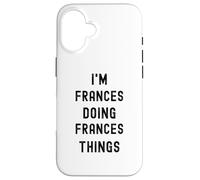 Sono Frances che fa cose a Frances Custodia per iPhone 16