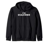Sono Giacomo, Mi chiamo Giacomo, Sono Giacomo, Personalizzato Felpa con Cappuccio