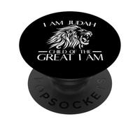 Sono Giuda Figlio Del Grande Io Sono Leone Di Giuda Christian PopSockets PopGrip Adesivo