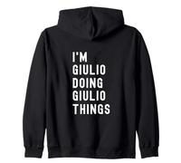 Sono Giulio Que Fa Cose di Giulio Felpa con Cappuccio