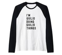 Sono Giulio Que Fa Cose di Giulio Maglia con Maniche Raglan