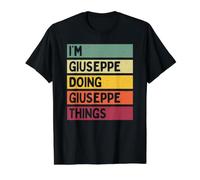 Sono Giuseppe Doing Giuseppe Things Funny Nome Personalizzato Maglietta con Stampa Grafica Economica, Uomo, Nero, M