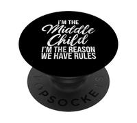 Sono il bambino di mezzo Sono la ragione per cui abbiamo regole Sorella PopSockets PopGrip Adesivo