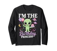 Sono Il Compleanno della Principessa aliena Maglia a Manica