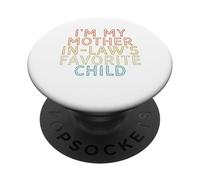 Sono il figlio preferito di mia suocera, divertente, retrò PopSockets PopGrip Adesivo