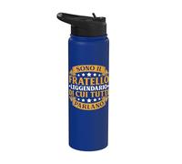 Sono Il Fratello Leggendario Natale Stainless Steel Insulated Water Bottle