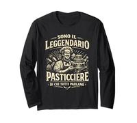 Sono Il Leggendario Pasticciere di Cui Tutti Parlano Vintage Maglia a Manica