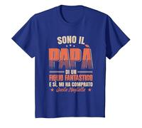 Sono Il Papa di Un Figlio Fantastico Padre papà Maglietta, Bambini, Blu Reale, 2 Anni