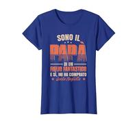 Sono Il Papa di Un Figlio Fantastico Padre papà Maglietta, Donna, Blu Reale, M