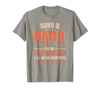 Sono Il Papa di Un Figlio Fantastico Padre papà Maglietta, Uomo, Ardesia, M