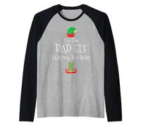 Sono il papà elfo, faccio rispettare le regole di abbinamento natalizio Maglia con Maniche Raglan