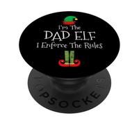 Sono il papà elfo, faccio rispettare le regole di abbinamento natalizio PopSockets PopGrip Adesivo