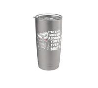 Sono il più simpatico e divertente che tu abbia mai incontrato Skull Lover Bicchiere termico in acciaio inox doppia parete