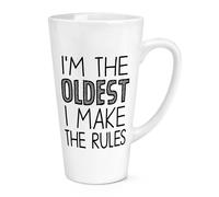 Sono Il Più Vecchio Faccio Le Regole Tazza Grande Da Latte 17oz Fratello Sorella