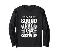 Sono il ragazzo del suono Nessuno sa Ingegnere audio divertente Maglia a Manica