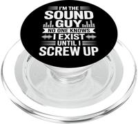 Sono il ragazzo del suono Nessuno sa Ingegnere audio divertente PopSockets PopGrip per MagSafe