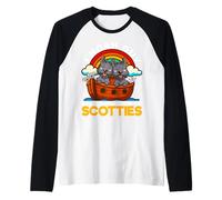 Sono Il Ragazzo di Noè Che aveva Un Paio di Scotties, Noah's Ark Church - Pun Gioco di Parole Maglia con Maniche Raglan