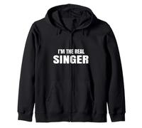 Sono Il Vero cantante Cool Funny Felpa con Cappuccio
