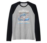 Sono in Pensione Il Mio Lavoro Andare a Pescare Maglia con Maniche Raglan