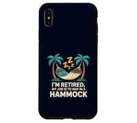Sono in pensione, il mio lavoro è fare un pisolino per pensionati, vacation hammock Custodia per iPhone XS Max