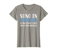 Sono in Pensione Il Mio Unico Capo Ora È Mia Moglie Pensione Maglietta, Donna, Ardesia, S