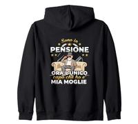 Sono in Pensione Ora Lunico Capo Che Ho E Mia Moglie Felpa con Cappuccio