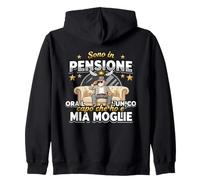 Sono in Pensione Ora Lunico Capo Che Ho E Mia Moglie Felpa con Cappuccio