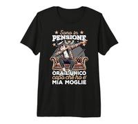 Sono in Pensione Ora l'unico Capo Che Ho e' Mia Moglie Maglietta Premium