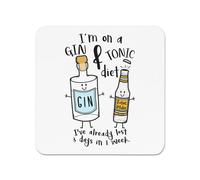 Sono In Una Dieta Di Gin E Tonic Magnete Da Frigo - Scherzo Divertente