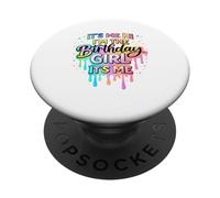 : Sono io ciao sono la festeggiata | Colorful Melting Font PopSockets PopGrip Adesivo