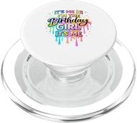 : Sono io ciao sono la festeggiata | Colorful Melting Font PopSockets PopGrip per MagSafe