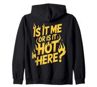 Sono io o Fa Caldo Qui? Citazione Divertente Amante sarcasti Felpa con Cappuccio
