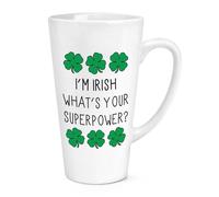 Sono Irlandese Qual È Il Tuo Superpotere Shamrock Tazza Grande Da 17oz