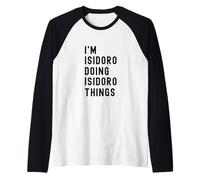 Sono Isidoro Que Fa Cose di Isidoro Maglia con Maniche Raglan
