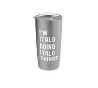 Sono Italo Que Fa Cose di Italo Bicchiere termico in acciaio inox doppia parete