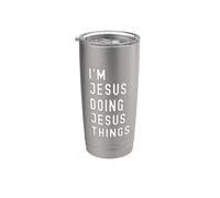 Sono Jesus Que Fa Cose di Jesus Bicchiere termico in acciaio inox doppia parete