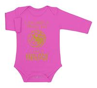Sono Khaleesi Regina dei Draghi, Regalo per Piccole Fans Body Neonato Manica Lunga 3-6 Mesi Rosa Wow