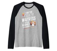 Sono la cameriera pazza che tutti hanno avvertito dell'umorismo Maglia con Maniche Raglan